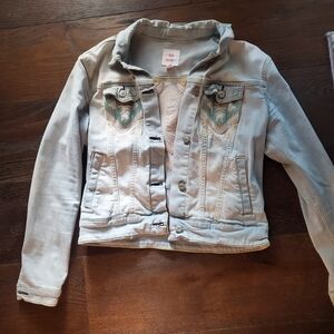 LuLaRoe Light Blue Denim with Yellow Stitching